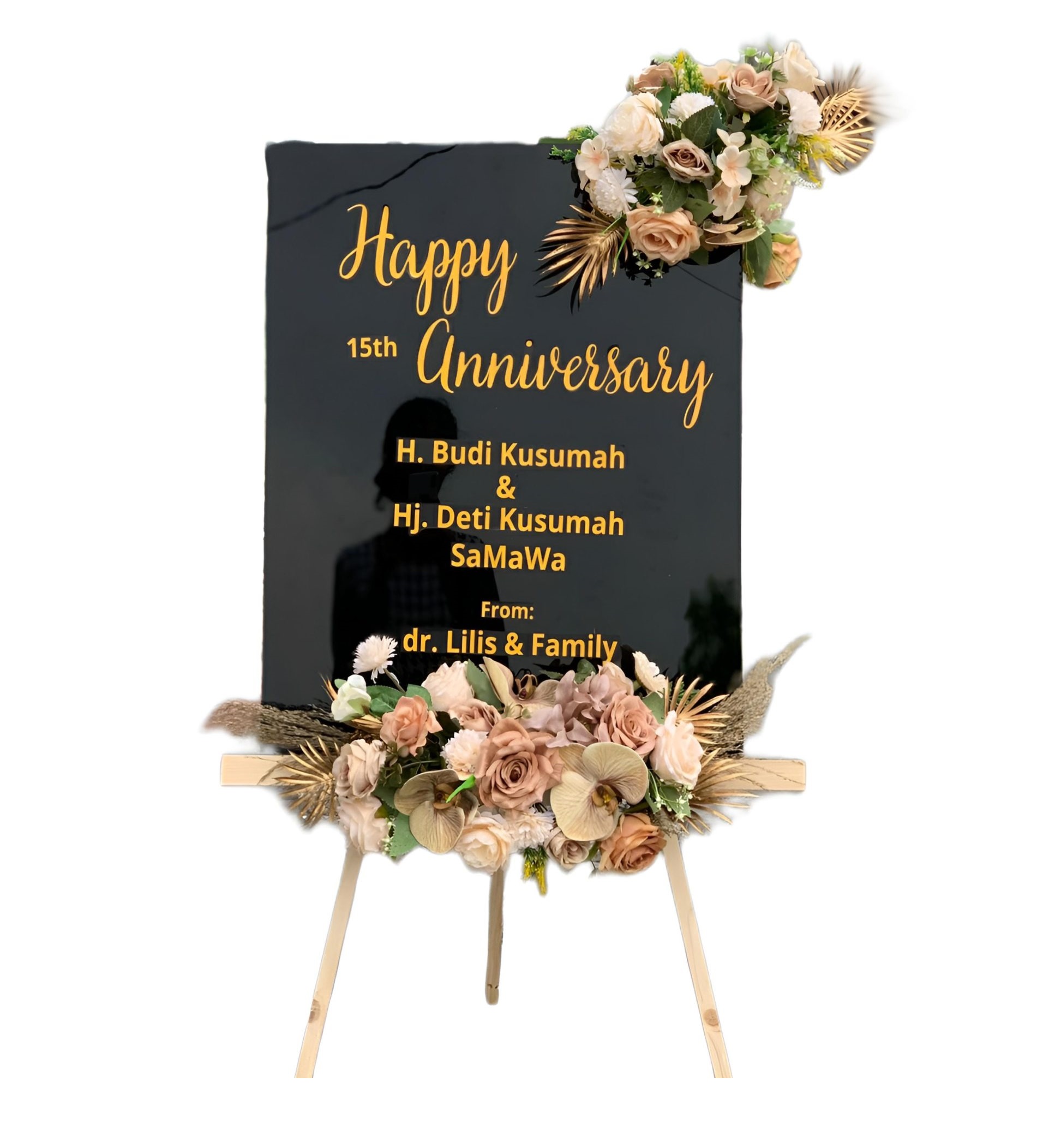 Papan Bunga Akrilik Oebobo